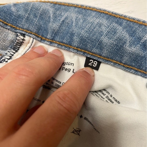 Baldwin The Rivington Mid Rise Peg Leg Crop Jean 29 - Picture 9 of 11